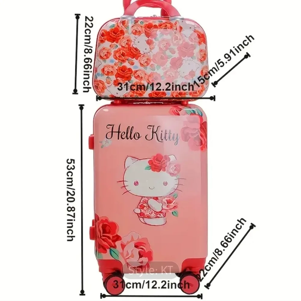 Hello Kitty Floral Luggage Set - Picture 4 of 5